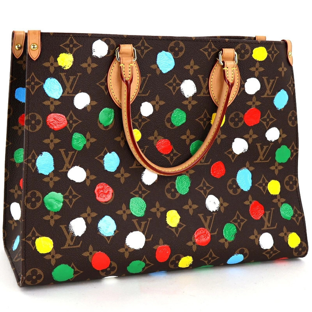 Louis Vuitton Monogram Pented Yayoi Dot Tote Bag OnTheGo Kusama Handbag One